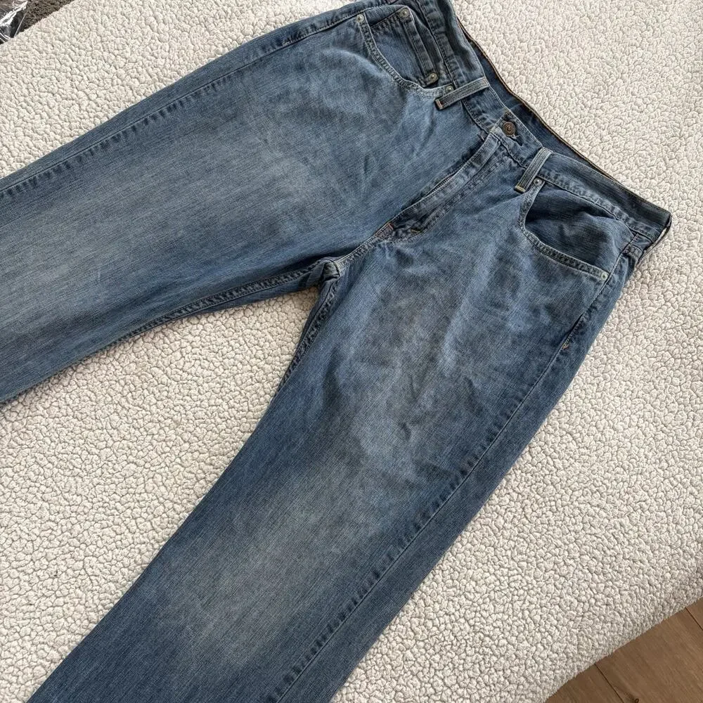 Levi 527 Mens Jeans Size W 36 L 30 Blue Denim Slim Bootcut‎ Used Good Condition